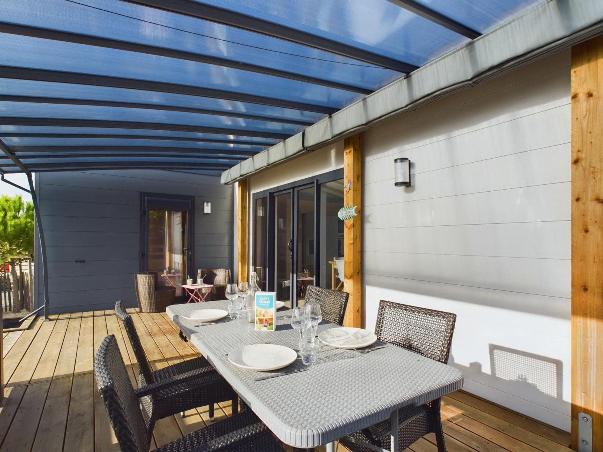 Beau Chalet Pour 4 Pers - Acces Piscine Chauffee Brétignolles-sur-Mer Dış mekan fotoğraf